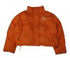 Stussy Orange Monogramed Puffer Jacket
