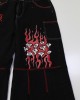 ROMWE Anime Gingham Graphic