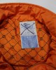 Stussy Orange Monogramed Puffer Jacket