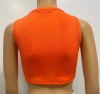 SUMMER ORANGE SEXY TWIST CROP TOP