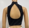 ELEGANT BLACK CROP TOP