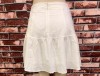 WHITE SKIRT WITH BELT KNEE LEVEL