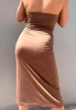 Womens Fashion Cross Embelished Sexy Cutout Bandage Dress