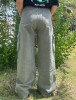 Women Cargo  Wide Leg Jean