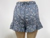 Floral Print Silk Short
