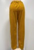 Women Corduroy Yellow Pants