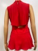RED STYLISH BACK BLOUSE