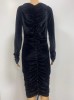 SEXY RUCHED FRONT LONG DRESS