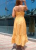 Solid Yellow Maxi Dress