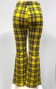 Bright Yellow Checkered Pants