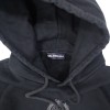 Balenciaga Black Cotton Logo Hooded