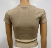 KATH LIGHT BROWN CROP TOP