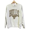 NBA Chicago Bulls beige crew neck jumper