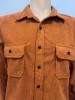 Size S Women Corduroy Brown Button Up Jacket Long  Sleeve Over Sized