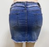 WAKEE  DENIM RIPPED MINI SKIRT