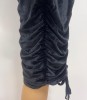 SEXY RUCHED FRONT LONG DRESS