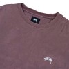 Stussy Cotton Stock Logo Crewneck - Light Red