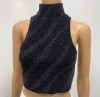 ELEGANT BLACK CROP TOP