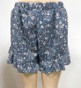 Floral Print Silk Short