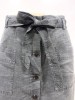 Mercer & Madison Full Button Mini Skirt