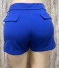 SOLID SHORT WITH ZIPPER BOTH SIDE