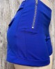 SOLID SHORT WITH ZIPPER BOTH SIDE