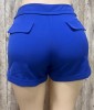 SOLID SHORT WITH ZIPPER BOTH SIDE