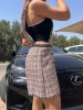 Zara Overall Mini Skirt