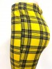 Bright Yellow Checkered Pants