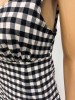 ALLY'S SLEEVELESS CHECKERED MINI DRESS