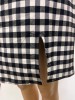 ALLY'S SLEEVELESS CHECKERED MINI DRESS
