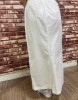 White Cargo Midi Skirt
