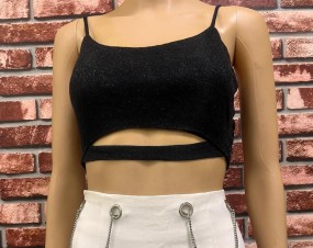SHINY AVA & EVER CROP TOP
