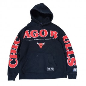 Chicago Bulls Black and Red Hoodie