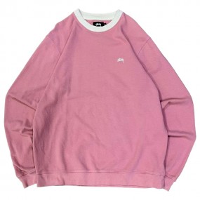 Stussy Diamond Collar Heavy Pique Pink - Unisex