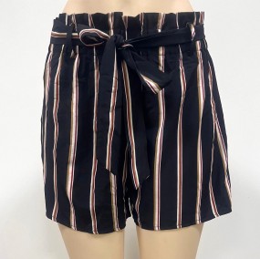 Womens Elegant Stiped Print Short