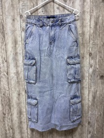 Rework Cargo Long Skirt
