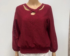 WOMENS KNITWEAR LONG SLEEVE BLOUSE