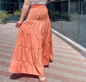 Maxi Orange Skirt