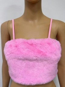 PINK BARBIE CROP TOP