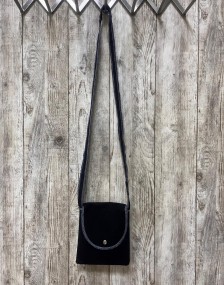 Rework Denim Black Sling Bag