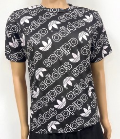 Men Black Adidas T Shirt