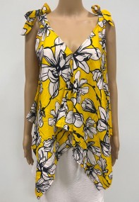 Retro Sleeve Tie Blouse