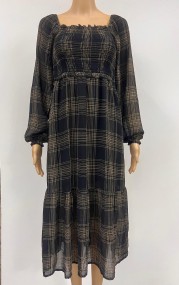 White Closet Long Sleeve Dress