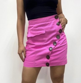 Ladies Pink Y2k Mini Skirt