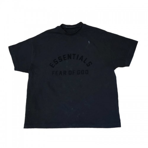 Essentials × Fear of God  Jet Black Fear of God Essentials Heavy Jersey