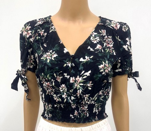 Sexy Floral Crop Top
