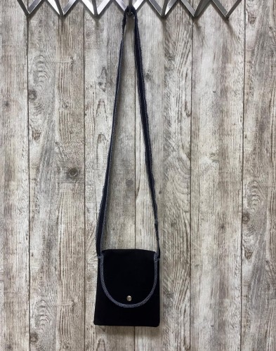 Rework Denim Black Sling Bag